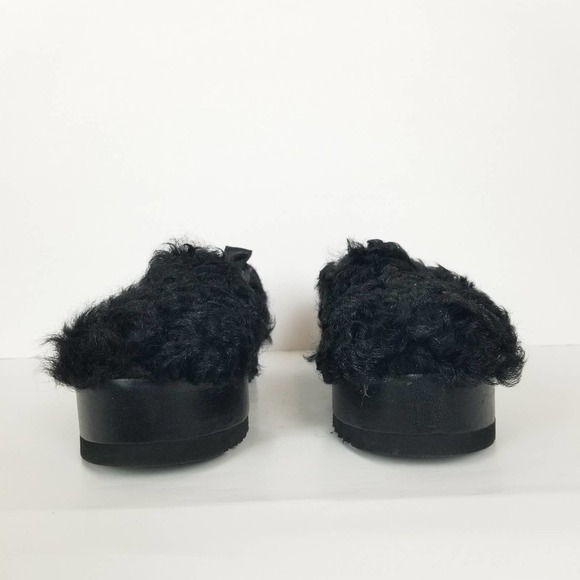 BALDAN mongolian lamb black leather platforms, size 39 - Picture 8 of 8